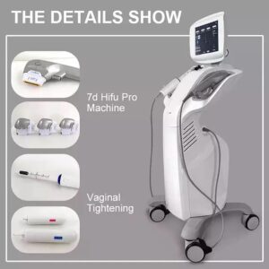 7D HIFU Machine for Vaginal  Face and Body Slimming, Painless Focused Ultrasound Wrinkle Removal Treatment