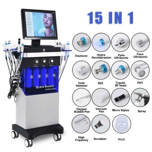 Master Hydro  Machine ficial 14 IN1  Facial Diamond Dermabrasion Microdermabrasion Jet Hydro Aqua Machine - Image 15