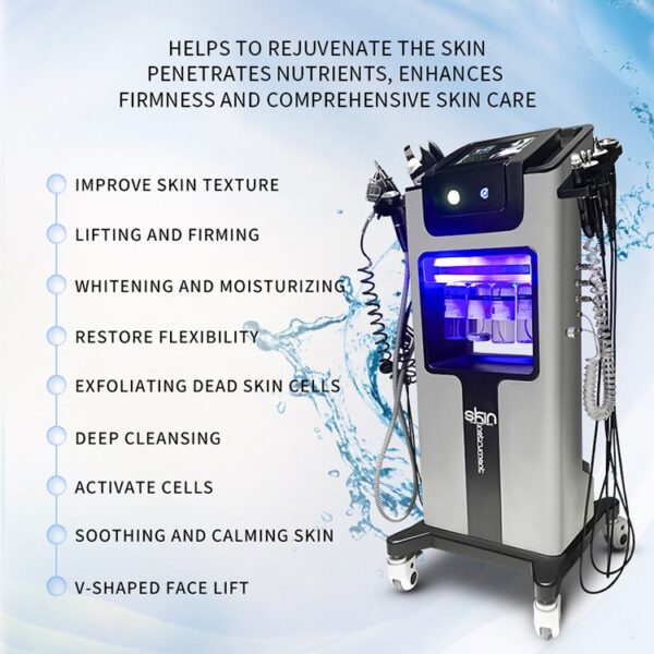 Hydro dermabrasion Multi-Function Hydra Beauty Machine for Facial Care - Deep Cleansing, Skin Tightening, & Whitening Effects