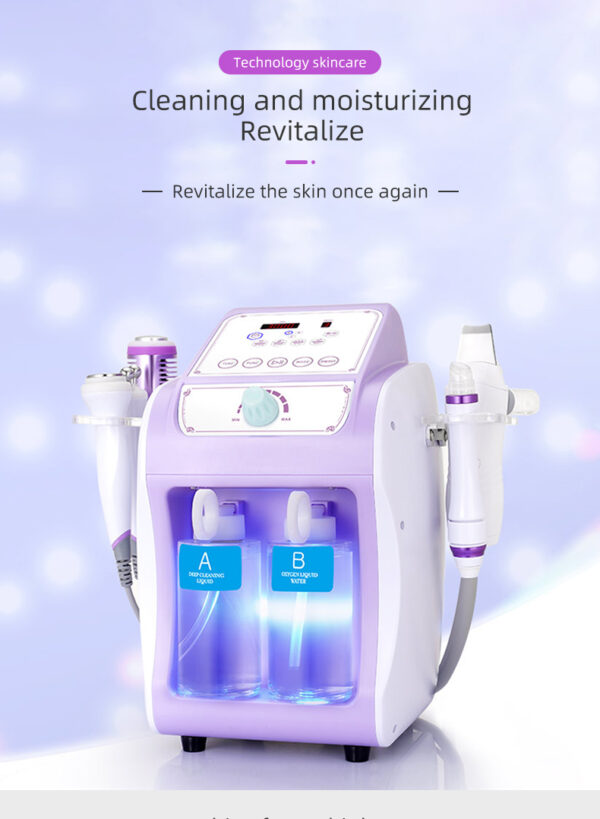 6 in 1 Hydrodermabrasion Facial Machine Hydro Blackhead Removal Facial Clean Machine - Image 2